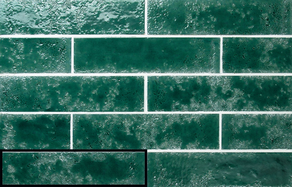 Tesoro Collection - Pukka Series - 3  in. x 10 in. Ceramic Wall Tile - Sage Blue