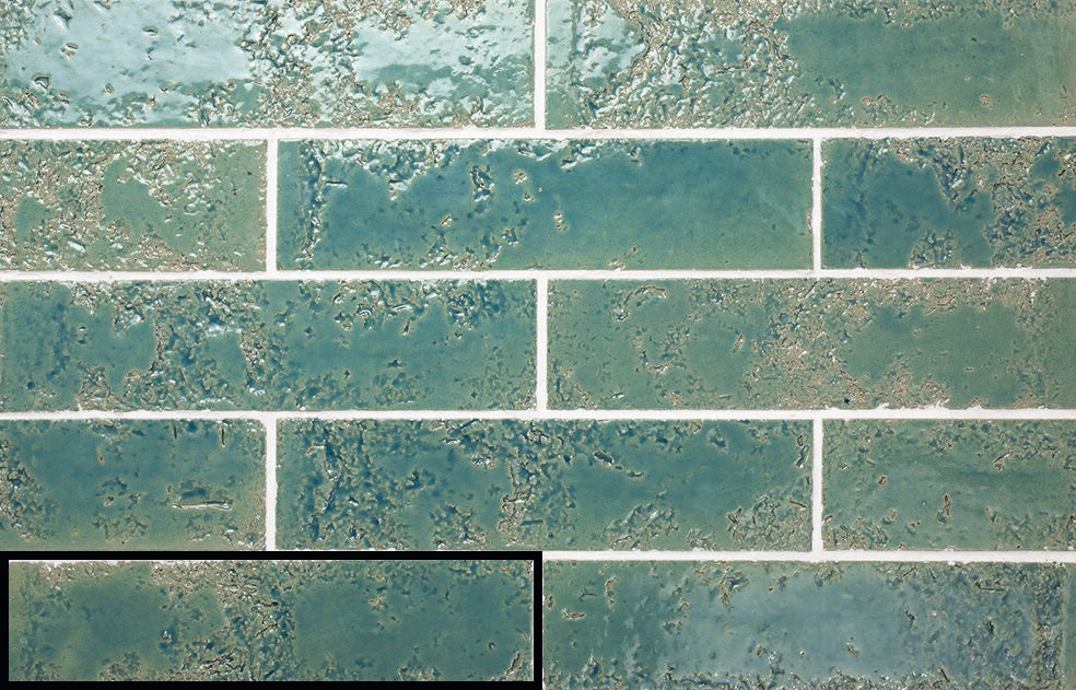 Tesoro Collection - Pukka Series - 3  in. x 10 in. Ceramic Wall Tile - Teal Blue