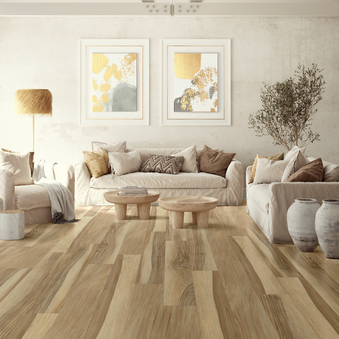 Palmetto Road - Emerald Isle Collection - 7 in. x 48 in. - WPC Luxury Vinyl - Cape Room Scene