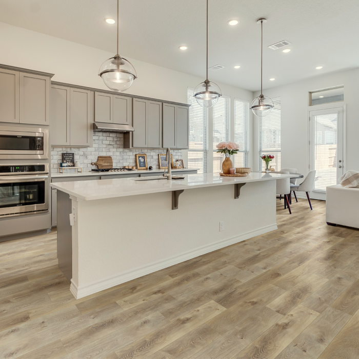 Palmetto Road - Emerald Isle Collection - 7 in. x 48 in. - WPC Luxury Vinyl - Marina Room Scene