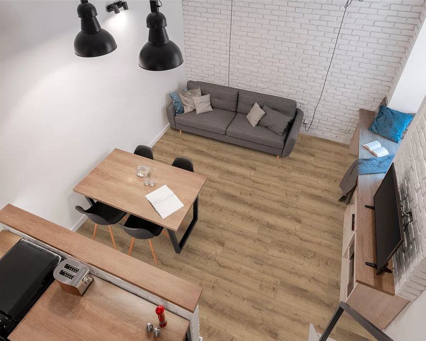 LW Flooring - Riverside - 9" x 59" - Luxury Vinyl - Papyrus Installed
