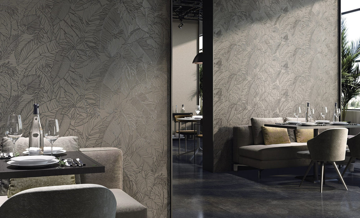 Fanal - Pearl Tropic Collection -12 in. x 36 in. Ceramic Tile - Grey Room Scene
