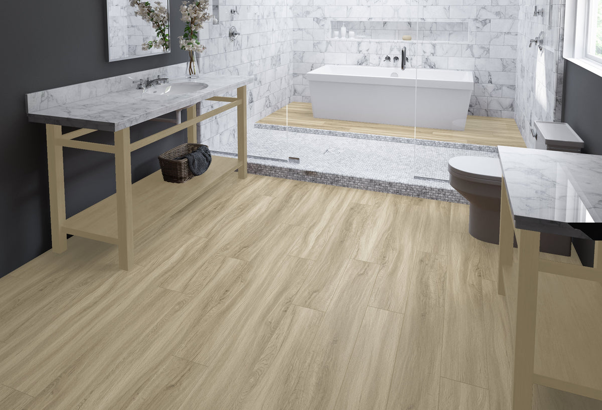 Floors 2000 - Oakley Collection 7 in. x 48 in. Luxury Vinyl - Pearl Mist floor installation