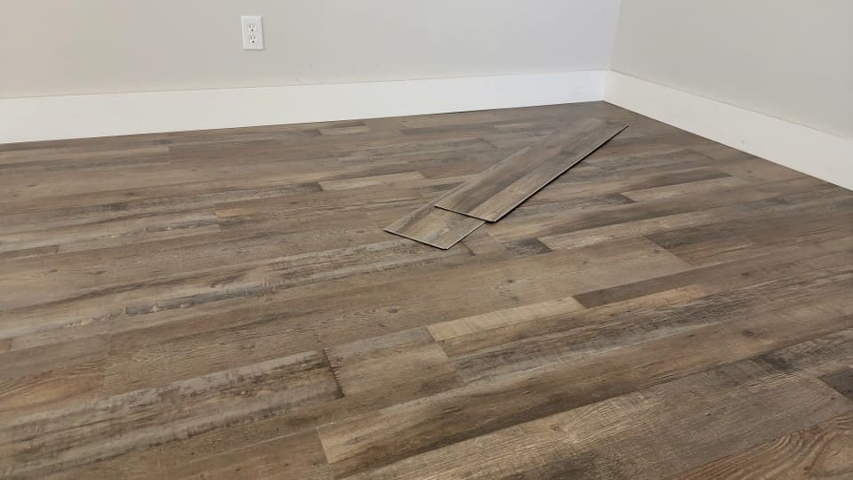 Resolve - 5.0 Series - 7" x 48" Rigid Core SPC - Prairie floor installation