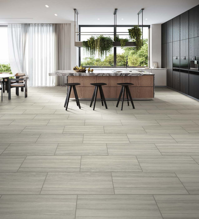 Engineered Floors - Pietra LVT T0823 - 12 in. x 24 in. - Agate Ash Installed