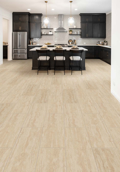 Engineered Floors - Pietra LVT T0823 - 12 in. x 24 in. - Sandstone Installed