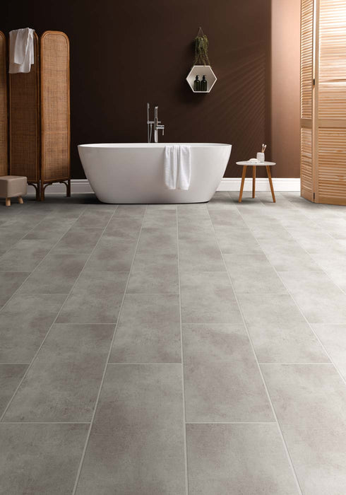Engineered Floors - Pietra LVT T0823 - 12 in. x 24 in. - Shale Installed