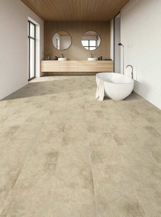 Engineered Floors - Pietra LVT T0823 - 12 in. x 24 in. - Sediment Installed