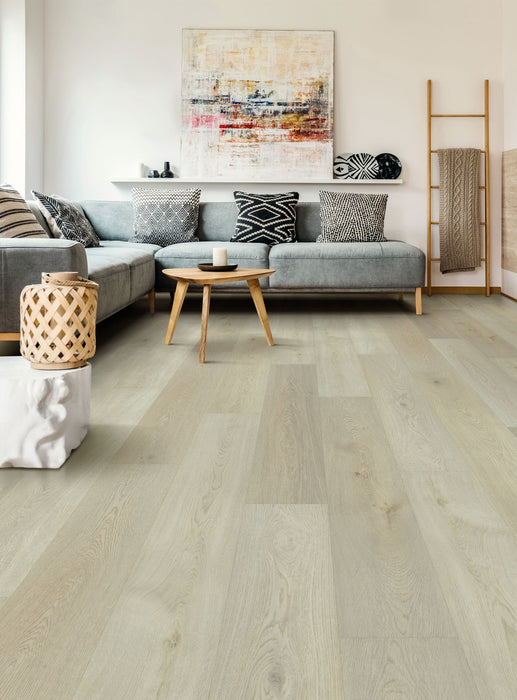 Engineered Floors - Preference - 9 in. x 60 in. - Luxury Vinyl - Moonstone floor installation