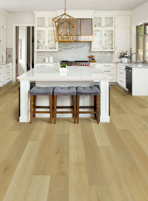 Engineered Floors - Preference - 9 in. x 60 in. - Luxury Vinyl - Macadamia floor installation