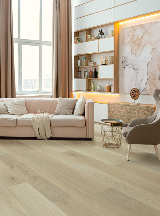Engineered Floors - Preference - 9 in. x 60 in. - Luxury Vinyl - Pale Oak floor installation