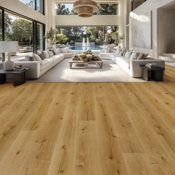 Prestige - Ellwood Collection - 9.5 in. x 86.6 in. Engineered Hardwood - Cantania