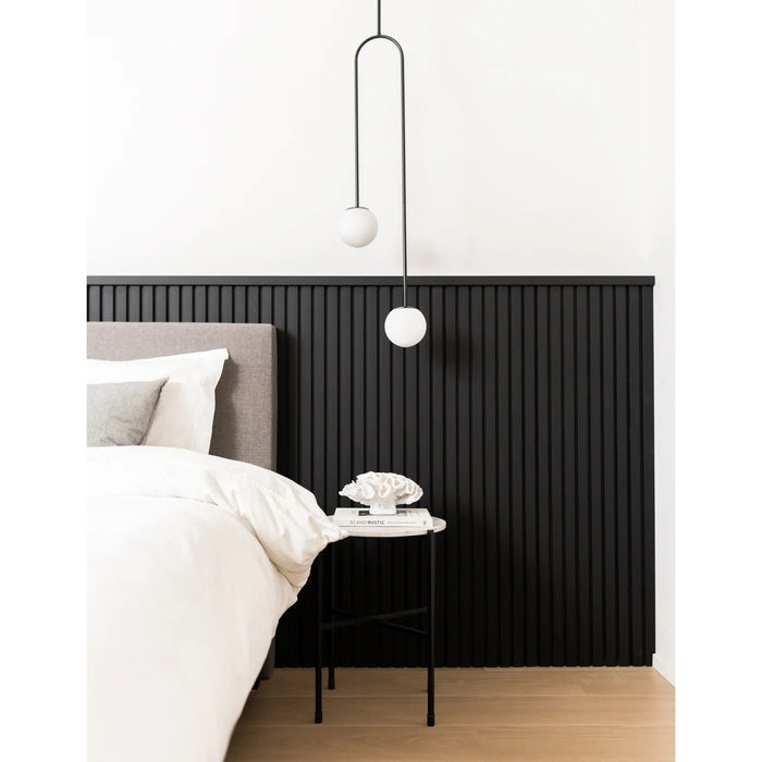 Prestige - Workshop Collection - Wall Slat Panels - Engineered Hardwood - Matte Black on Black