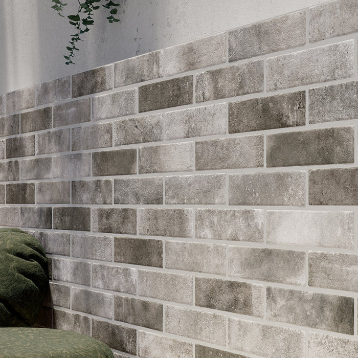 Prestige - Brick Revolution - 2 in. x 10 in. Porcelain Tile - Grey