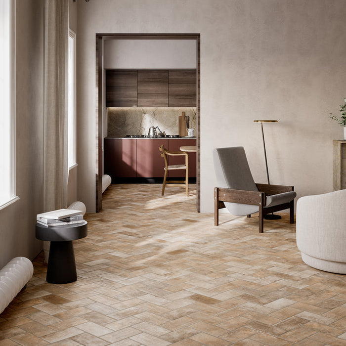 Prestige - Brick Revolution - 5 in. x 10 in. Porcelain Tile - Beige