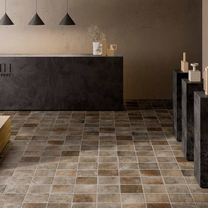 Prestige - Brick Revolution - 5 in. x 10 in. Porcelain Tile - Old Brown