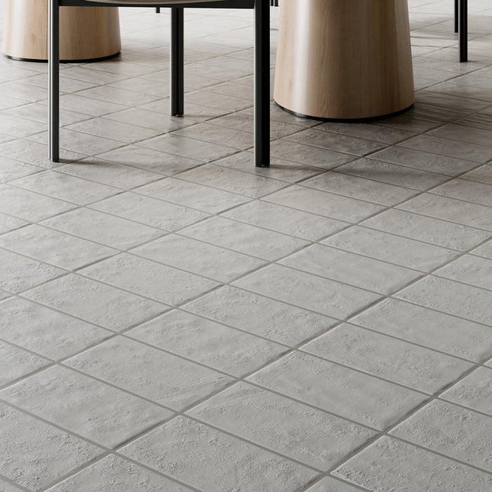 Prestige - Brick Revolution - 5 in. x 10 in. Porcelain Tile - Total White