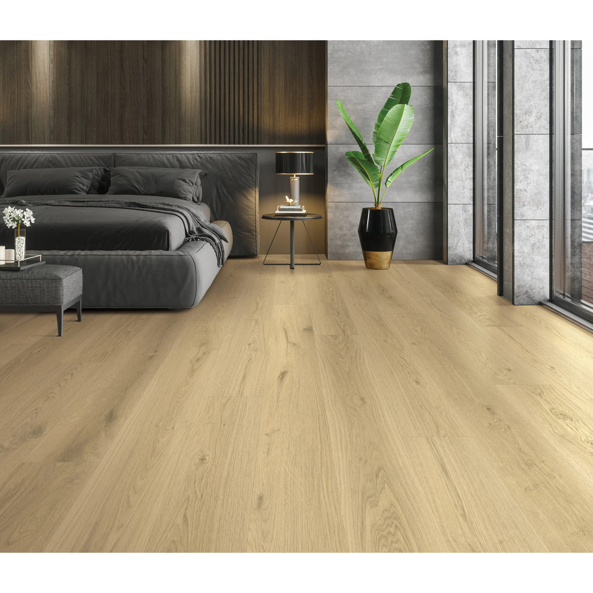 Provenza Floors - New Wave - 8.75 in. x 72 in. Rigid Core - Lunar Glow Installed