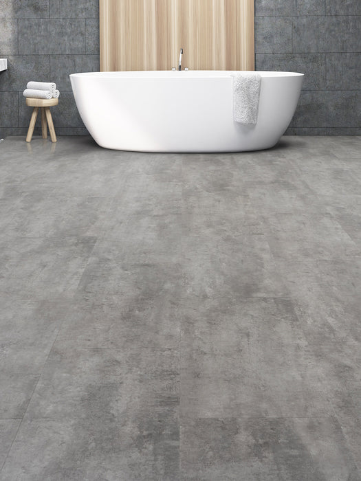 Provenza Floors - Stonescape Luxury Vinyl Plank - Formation Grey Installed
