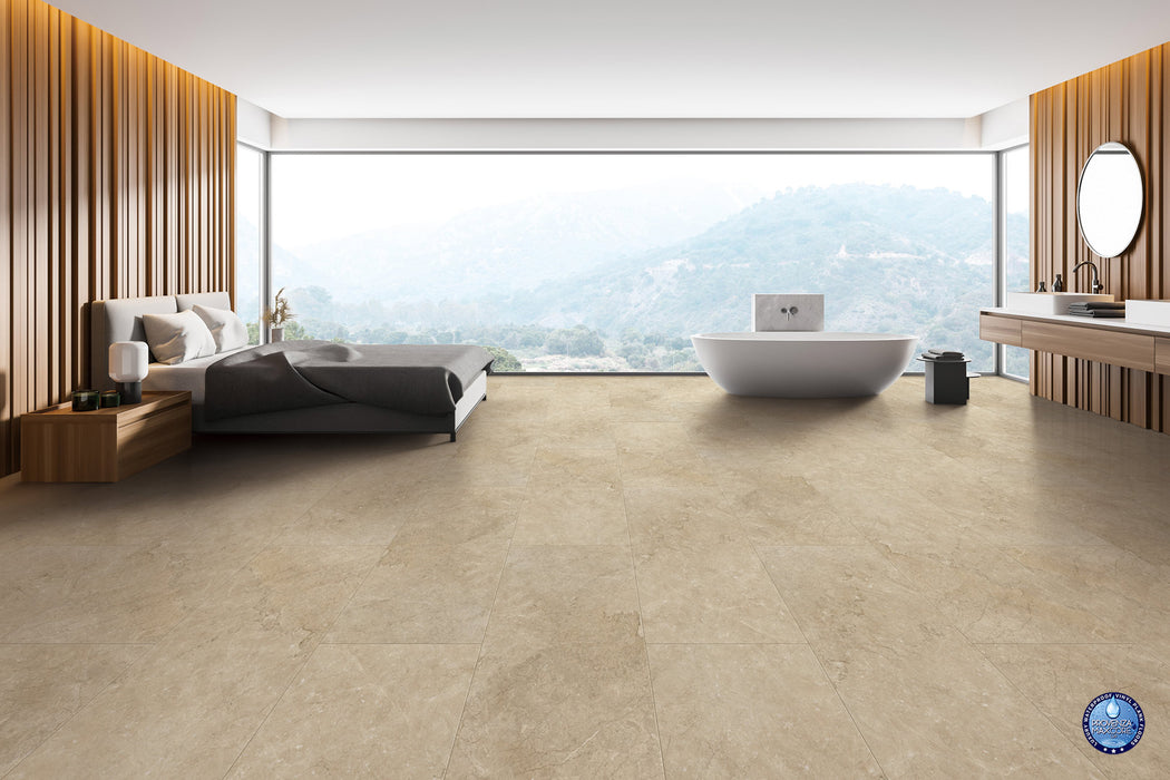 Provenza Floors - Stonescape Luxury Vinyl Plank - Cliff Hanger Room sCene