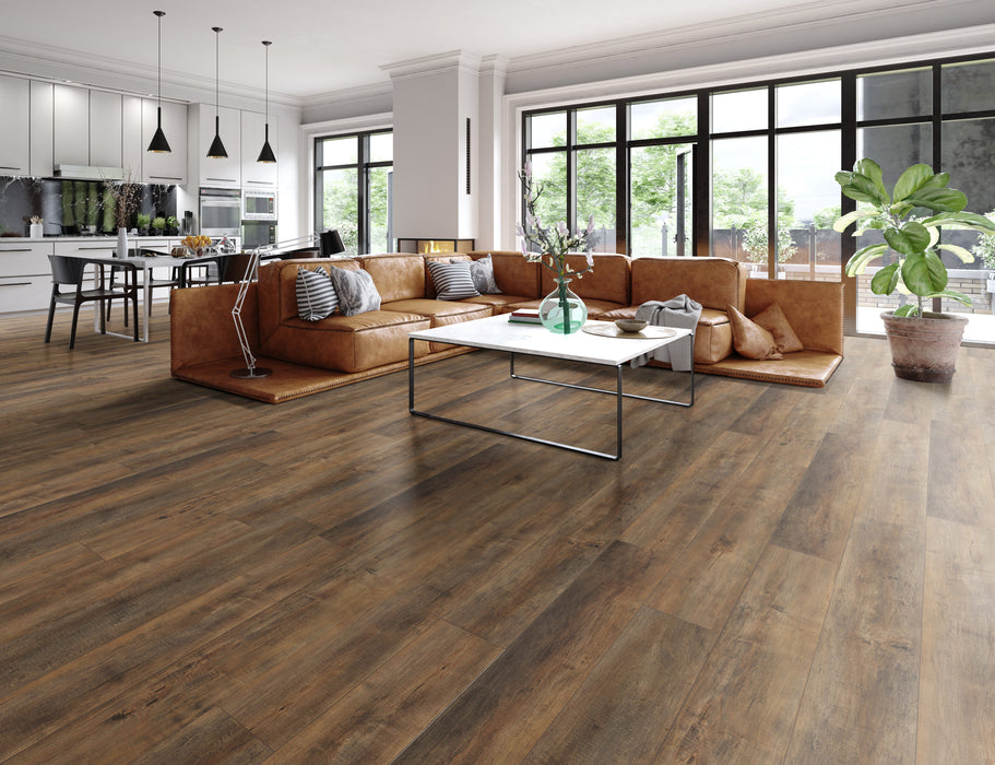 Floors 2000 - Provincial Collection 8 in. x 48 in. Laminate Plank - Oak Barrel floor installation