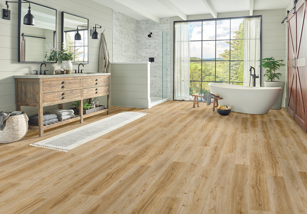 Hartco - Everguard Trending Rigid Core 7.1 in. x 60 in. - Sand Washed Installed