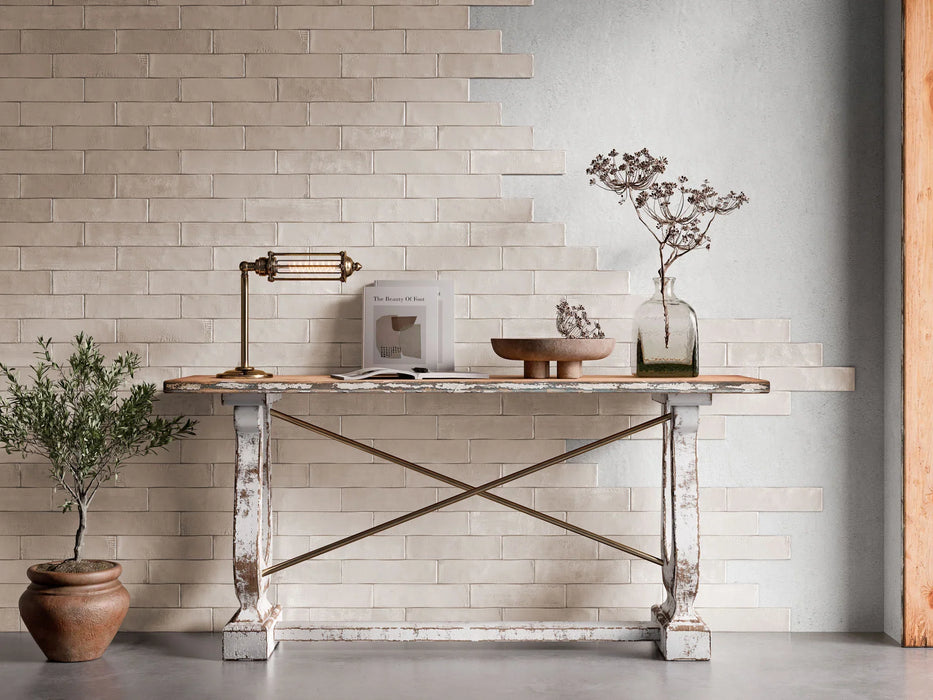 Bellagio - Rythmique Collection - 3" x 12" Ceramic Tile - Vison wall installation