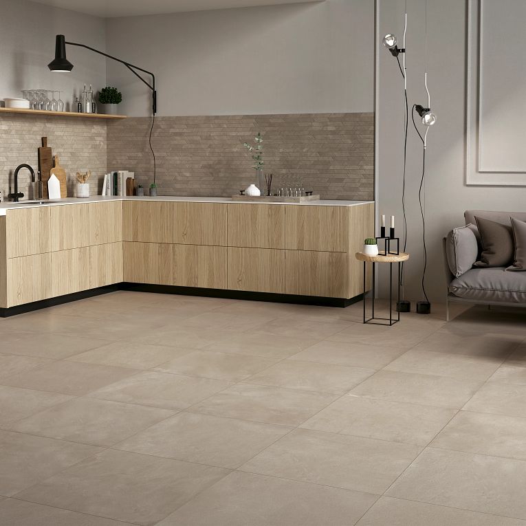 Arizona Tile - Citylife 36x36 Porcelain Tile - Sand Installed