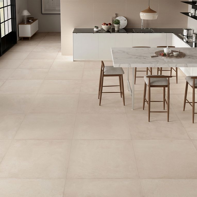 Arizona Tile - Citylife 36x36 Porcelain Tile - Beige Installed