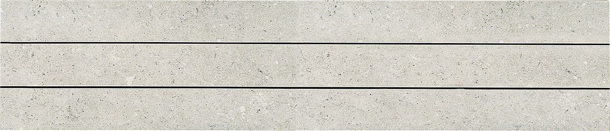 Emser Tile - Enhance - Radiant - 8&quot; x 18&quot; - Extruded Glazed Porcelain - Grey