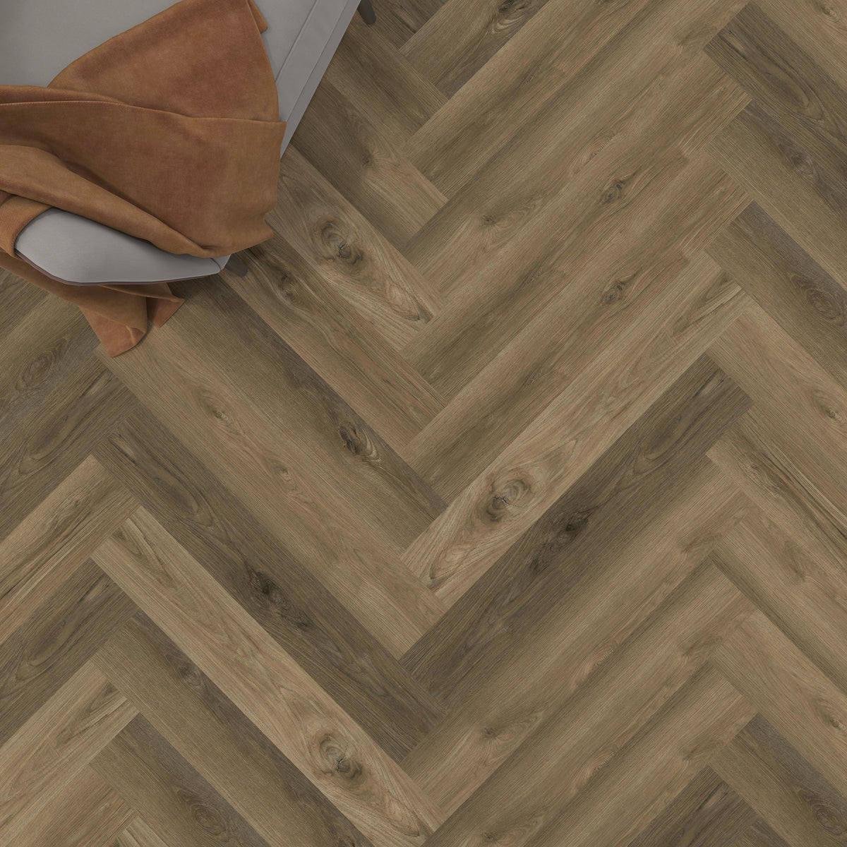 Ribadao - Caravel Herringbone Collection - 6 in. x 36 in. Vinyl Plank - Nina
