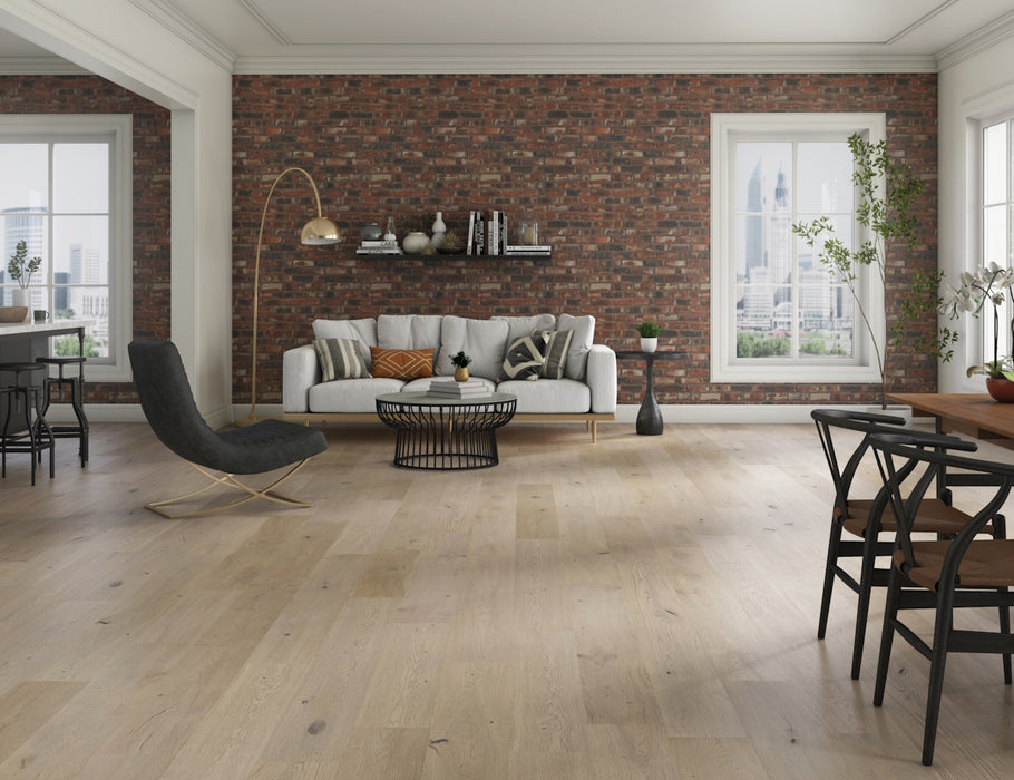 LM Flooring - Serene Pass 9 in Engineered Hardwood - Roaring Waters floor installation
