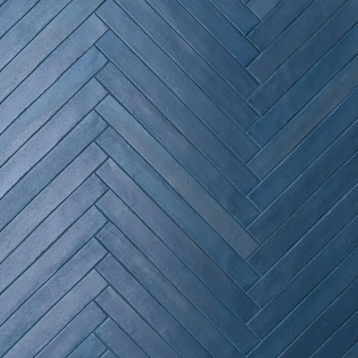 Rondine - Iridescent Collection - 2 in. x 18 in. Porcelain Tile - Blue