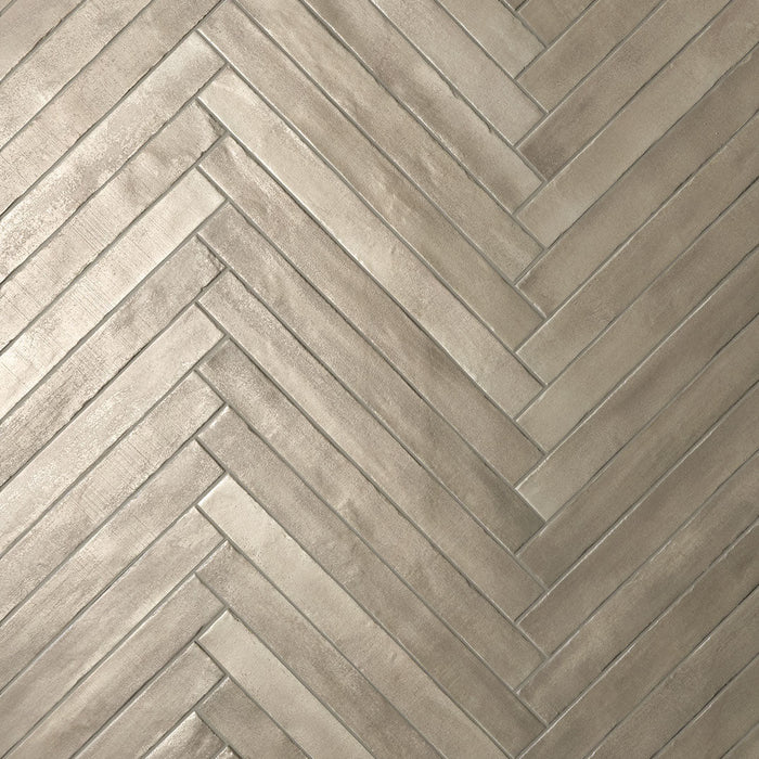 Rondine - Iridescent Collection - 2 in. x 18 in. Porcelain Tile - Taupe