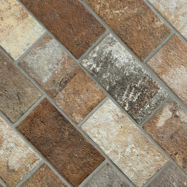 Rondine - London Collection - 5 in. x 10 in. Porcelain Tile - Multicolor