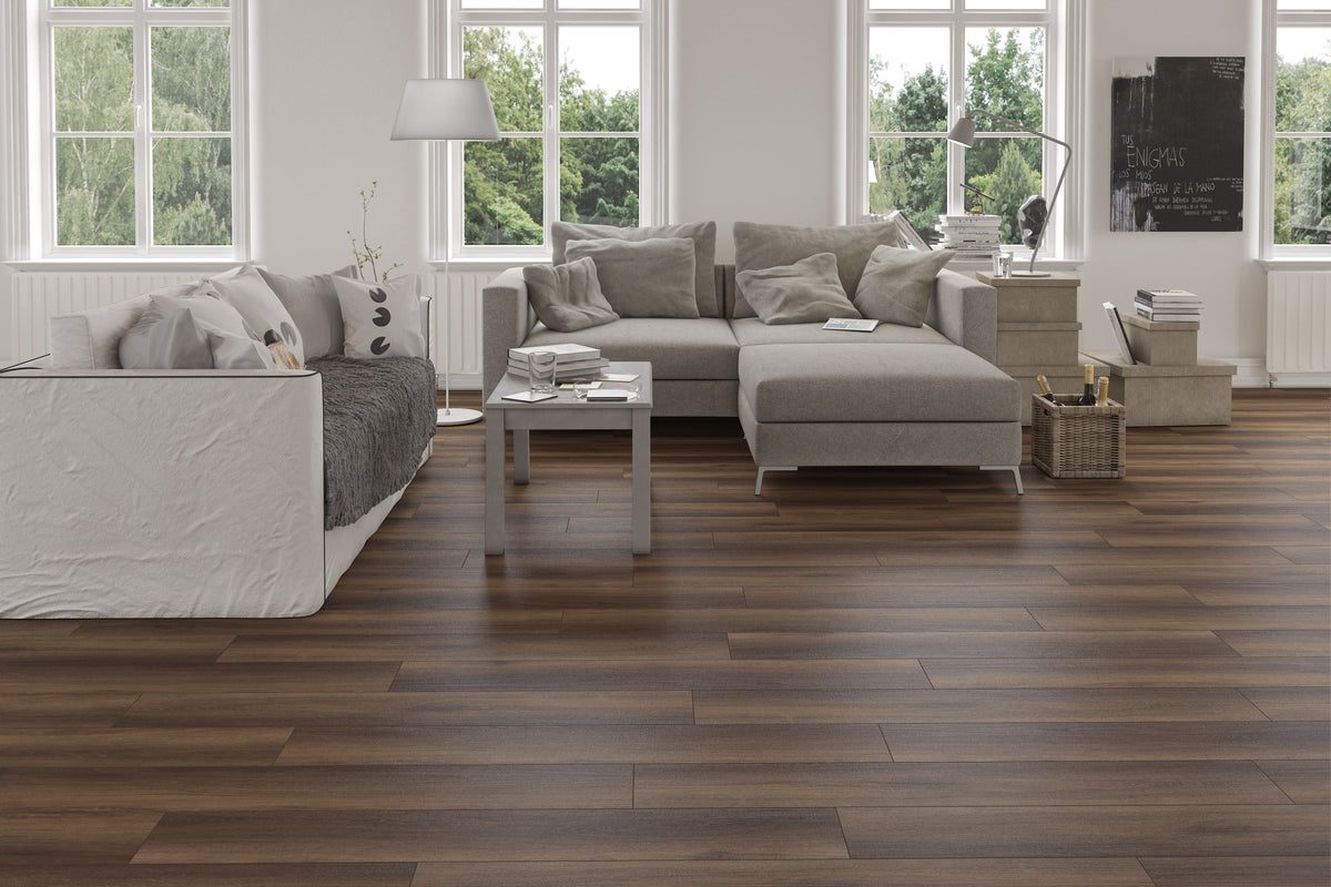 Floors 2000 - Grove Collection 7 in. x 48 in. Luxury Vinyl - Rosewood floor installation