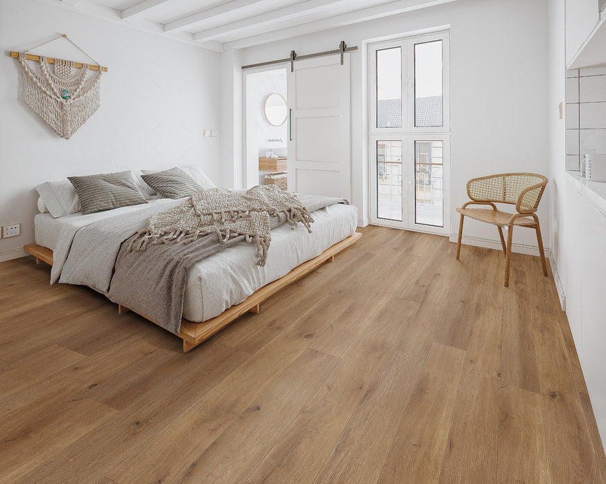 LW Flooring - Riverstone 7" x 60" Rigid Core Vinyl - Ruby Splash Room scene