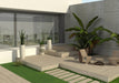 Moma Ceramiche - Chalet - 8" x 48" Wood Look Porcelain Tile - Almond Anti-Slip Outdoor Install