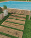Moma Ceramiche - Chalet - 8" x 48" Wood Look Porcelain Tile - Brown Anti-Slip Installe