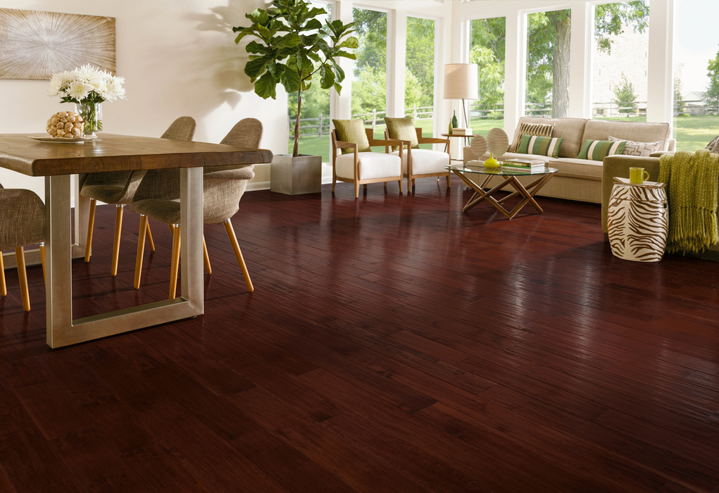 Hartco - American Scrape Solid Hardwood - Cranberry Woods Installed
