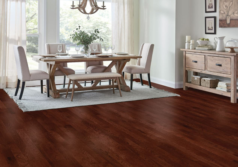Bruce - St. Vincent Solid Hardwood - White Oak Cherry 2 1/4 in Room Scene