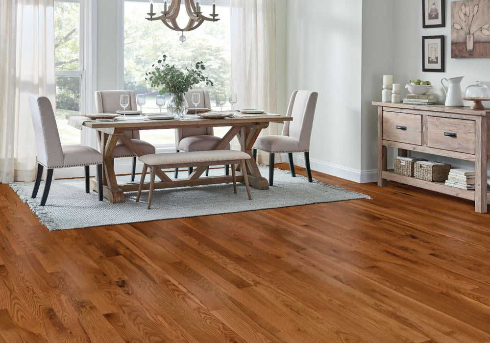 Bruce - St. Vincent Solid Hardwood - White Oak Classic Brown 2 1/4 in Room Scene