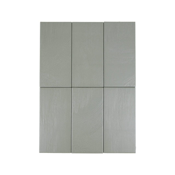 Lungarno - Spatula 3.5" x 7" Full-Body Porcelain Tile - Sage Mist Variation