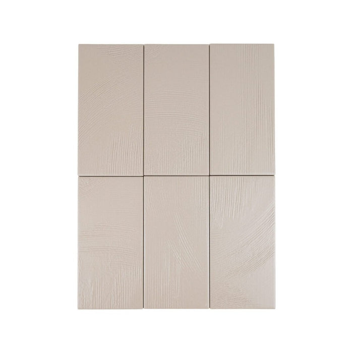 Lungarno - Spatula 3.5" x 7" Full-Body Porcelain Tile - Sandstone Variation