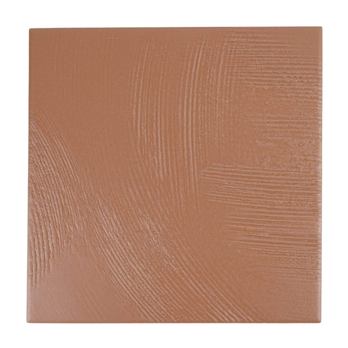 Lungarno - Spatula 7" x 7" Full-Body Porcelain Tile - Terra Silk
