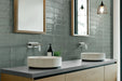 Bellagio - Sarmento Collection - 3" x 8" Plain Porcelain Tile - Jillene wall installation