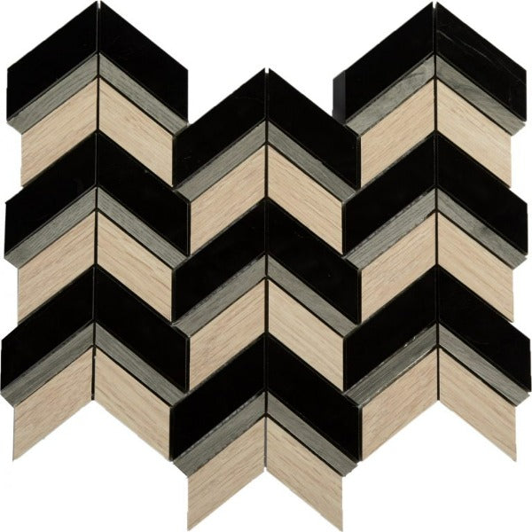 Soci Tile - Riser Pattern - Bourbon Blend