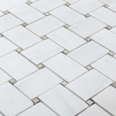 Soci Tile - Large Basketweave - Polished Dolomite
