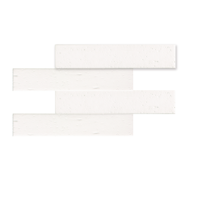Soci Tile - Mattone Brick 2" x 10" - Mayan Brick White