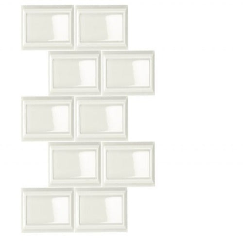 Soci Tile - 2.5&quot; x 5&quot; Brick - Hampton Snow